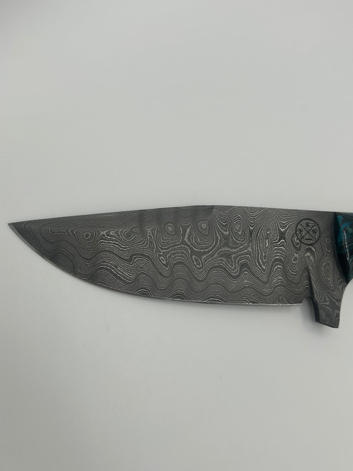 Damascus Camp Knife